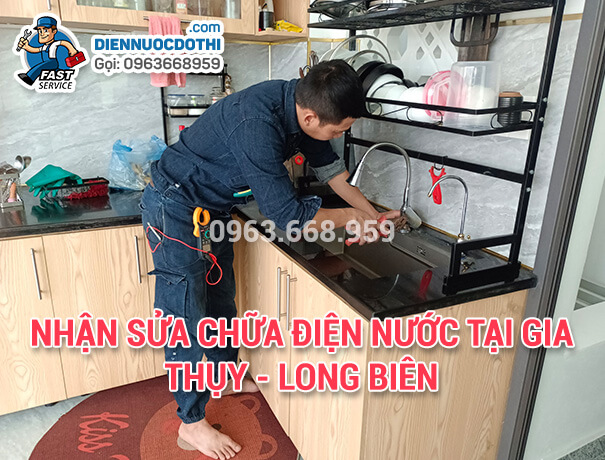 Nhận Sửa chữa điện nước tại Gia Thụy - Long Biên
