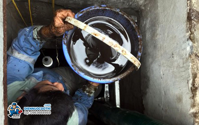 Các bước thực hiện dịch vụ thau rửa bể nước tại Hoàn Kiếm
