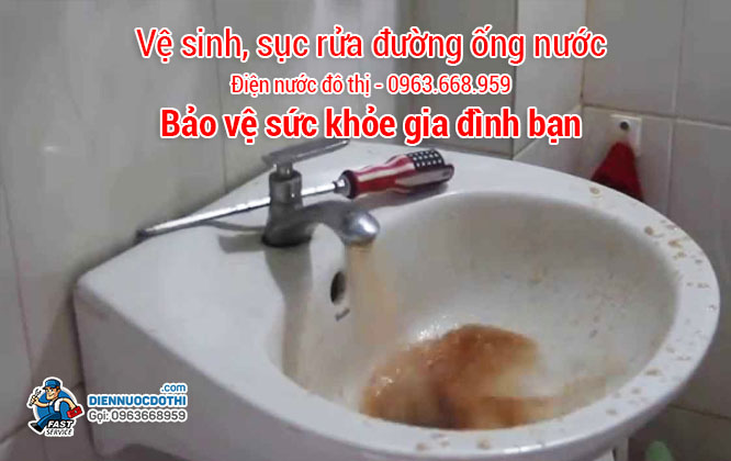 Công ty vệ sinh, sục rửa đường ống nước tại Long Biên