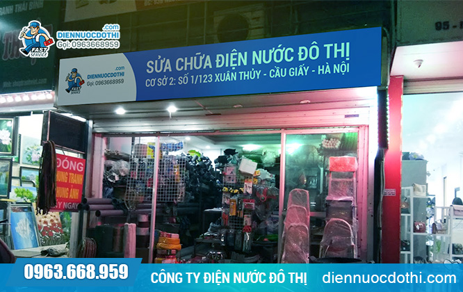 Cửa hàng Điện nước Đô Thị tại số 1/123 Xuân Thủy, Cầu Giấy, Hà Nội
