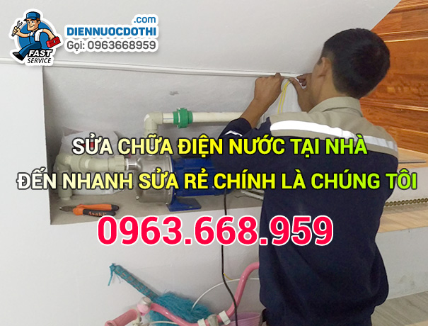 Dịch vụ sửa chữa điện nước tại nhà quận Long Biên
