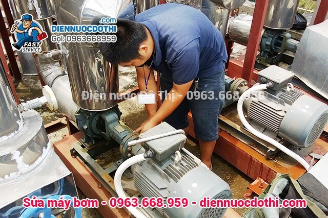 Sửa máy bơm tại Điện Biên