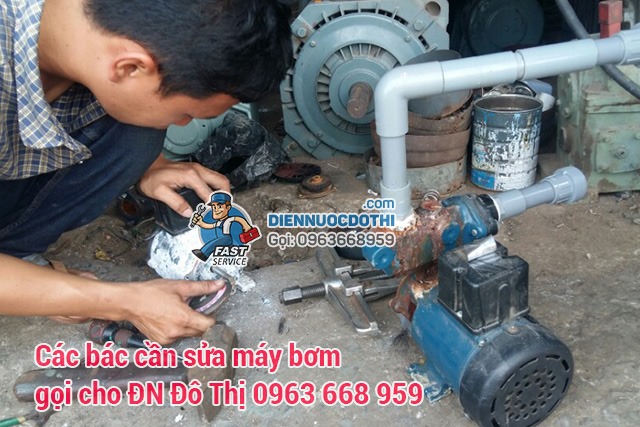 sửa máy bơm nước tại Khương Mai