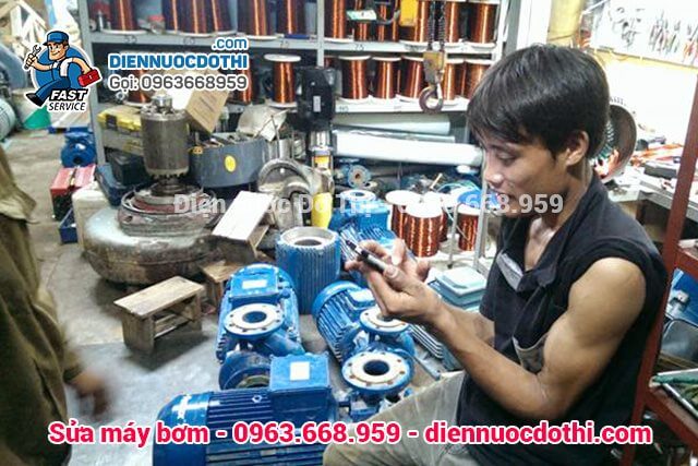 Sửa máy bơm tại Quảng An