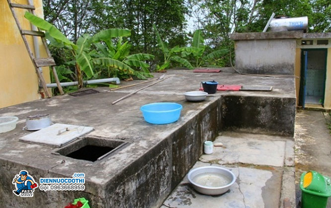 Thau rửa bể nước tại Hoàng Mai sạch 100%